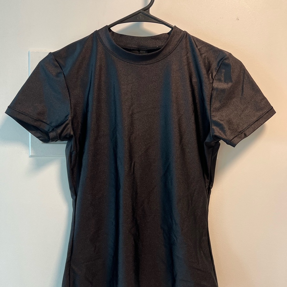 SKIMS Hi-Shine T-Shirt Large Black